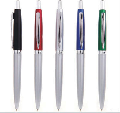 新款热销按动塑料圆珠笔 广告笔 原子笔 批发可定做LOGO