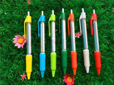 个性创意文具宣传广告笔按动塑料圆珠笔拉画笔促销拉纸笔