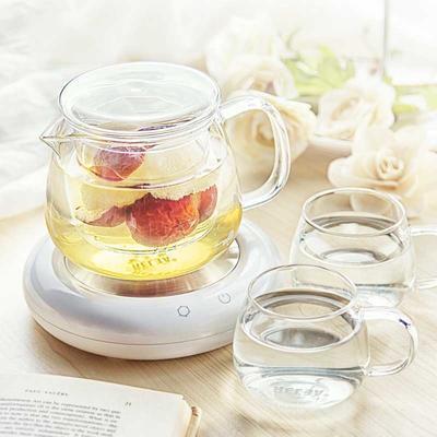 正品4件套耐热茶壶创意 玻璃壶过滤茶具恒温宝套装 保温60℃