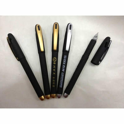 2015热销 厂家直销 订制塑料签字笔1301-1 印刷礼品批发中性笔