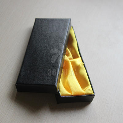 产品包装盒 黑色高档黄布盒子 高档礼品盒 饰品包装盒 6004