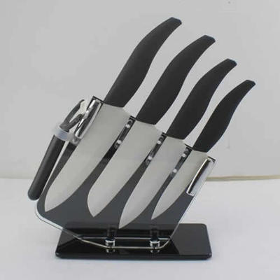 刀具用品套装 不锈钢刀具套装 4+5+5.5+6+扁刨+刀座彩盒陶瓷套刀