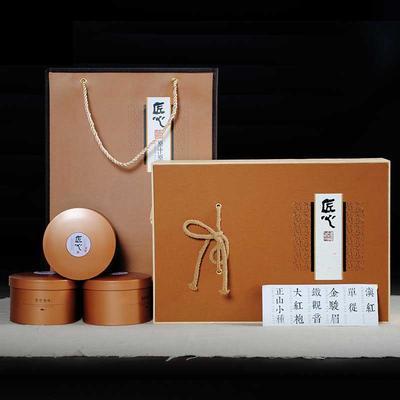 定制 匠心茶叶包装盒礼盒通用批发私版定制牛皮纸简易盒红茶铁观音空盒