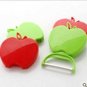 可折叠苹果型削皮器水果削皮刀 厨房工具 促销礼品批发 可印logo
