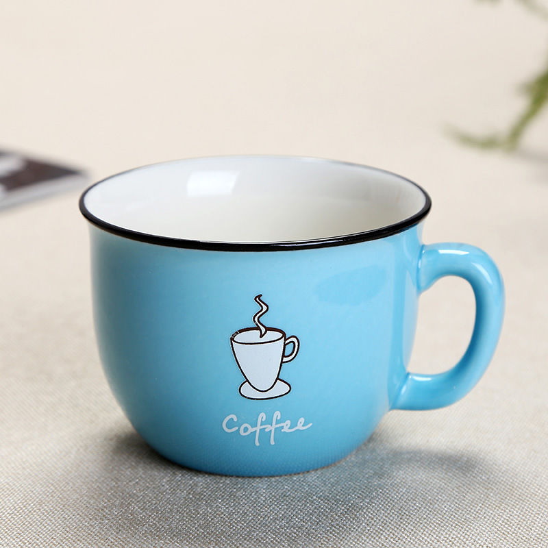 新款厂家定制陶瓷杯创意马克杯咖啡杯个性礼品杯广告杯日式早餐杯