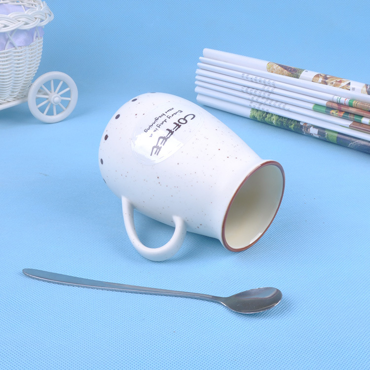 咖啡杯 创意情侣马克杯定制logo 复古色釉牛奶杯 欧式陶瓷水杯子