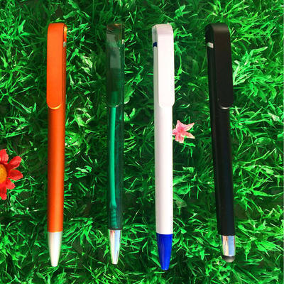 新款热销塑料按动圆珠笔 触屏功能原子笔 文具批发定做触控广告笔