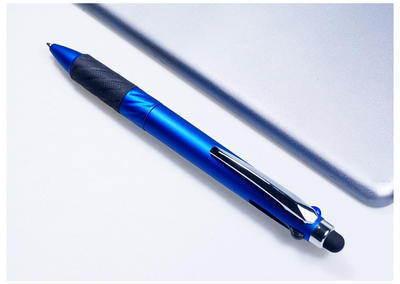 多功能3色圆珠笔带触控笔 平板电容笔 手机手写笔高精度定制logo