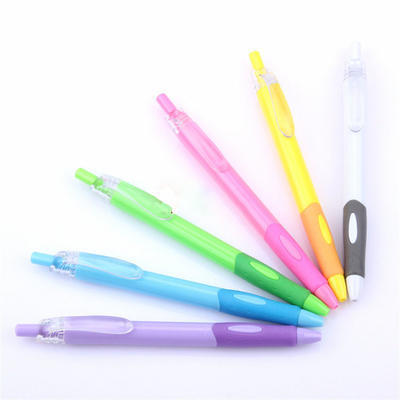 热销广告笔塑料按动圆珠笔 批发油笔原子笔可定做LOGO 商务小礼品