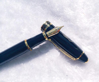 高档商务礼品笔 黑色金属签字笔 办公宝珠笔可定做钢笔送礼好选择