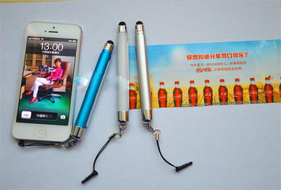 时尚广告触屏笔 新款 广告手机触摸笔 吊飾觸控筆批发定制