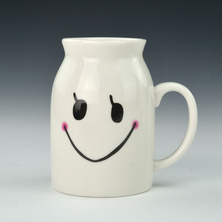 啵啵嘻经典创意陶瓷水杯早餐牛奶杯子促销礼品可定制LOGO
