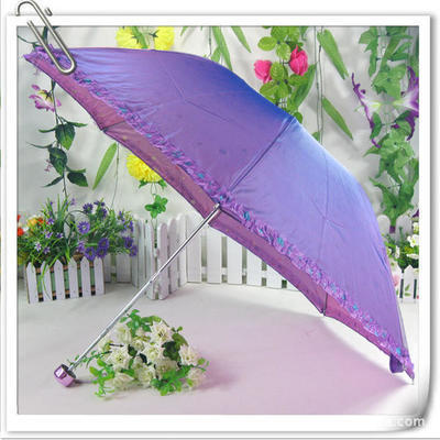八片四折伞 裙边变色龙广告洋伞销售定制 防紫外线雨伞太阳印字伞