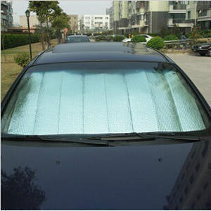 夏天必备 汽车遮阳挡 隔热防晒 可折叠 铝箔太阳挡 前挡 130*60cm