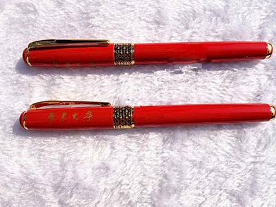 厂家直销广告笔 中国红宝珠笔商务金属签字笔 优质礼品批发定制logo