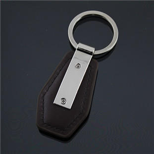 【超低价】金属男士皮具高档钥匙扣中间可加印 热销品订做