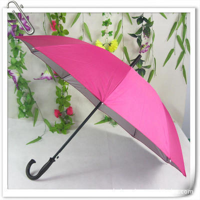 销售定做弯把10片银胶防紫外线广告伞 钢架耐用 晴雨伞太阳伞印字