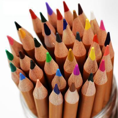 办公学生用品 deli6391正品绘画彩色铅笔 24色 定制LOGO