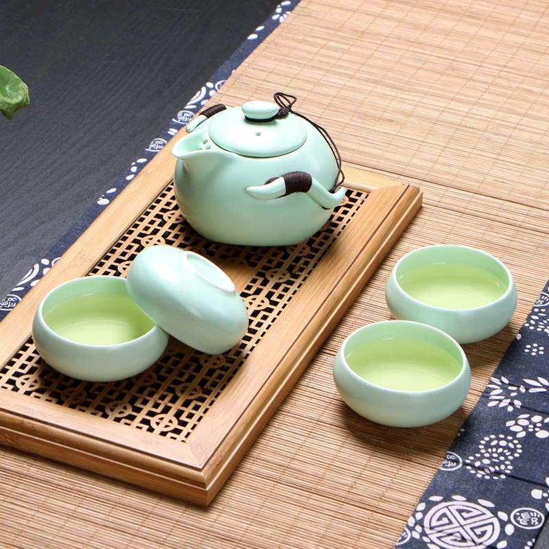 厂家直销 茶具套装 定窑亚光釉茶具 陶瓷功夫茶具特价 企鹅壶