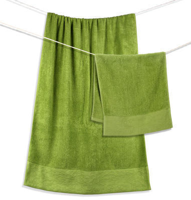 厂家直销外贸A类精梳棉素色提花礼品浴巾3件套巾17种环保色