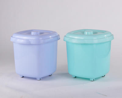 塑料桶生产厂家直销 10公斤装带盖塑料桶家用 密封面粉桶储米桶印字