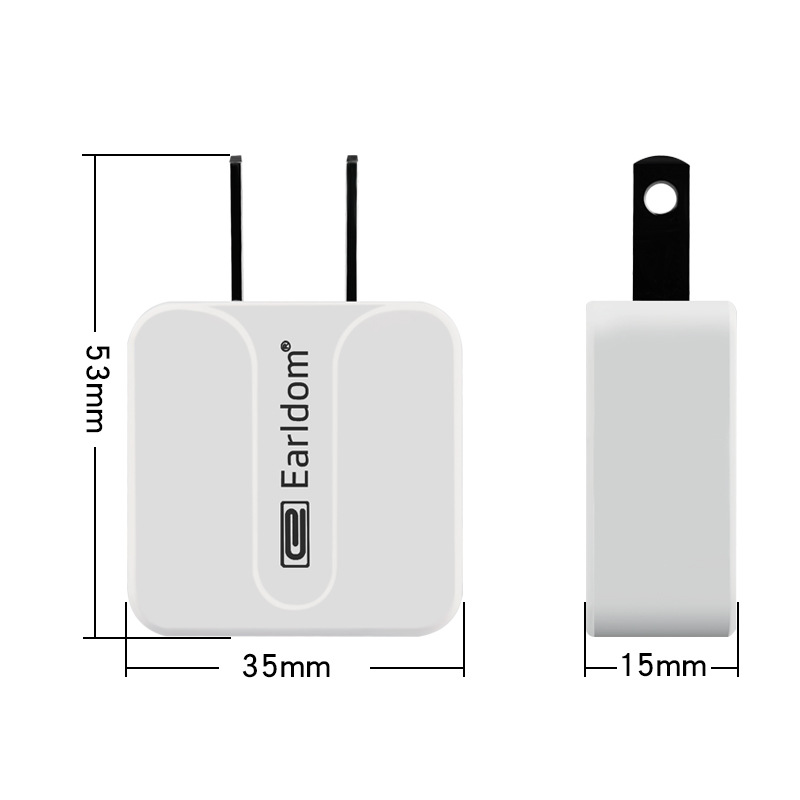 艺斗士3C认证手机充电器 适用安卓通用充电头 通用USB单口1A充头