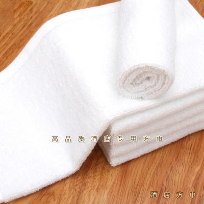 厂家批发白色毛巾 28 28cm 30克方巾 全棉礼品