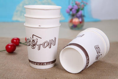 4盎司208克奶茶广告纸杯环保广告纸杯 广告促销单层纸杯定做