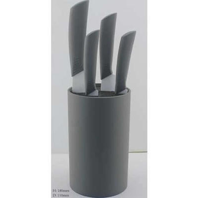 刀具用品套装 不锈钢刀具套装 3+4+5+6+万能插刀座彩盒陶瓷套刀