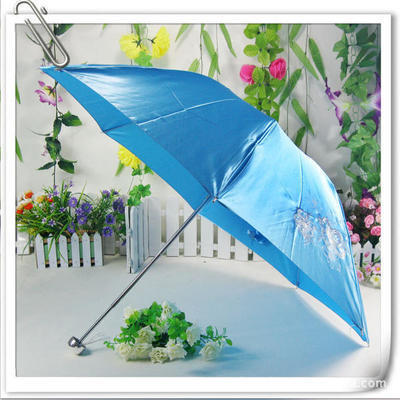 鑫叶8片4折广告伞 折叠雨伞销售 防紫外线太阳伞 遮阳防晒印字伞