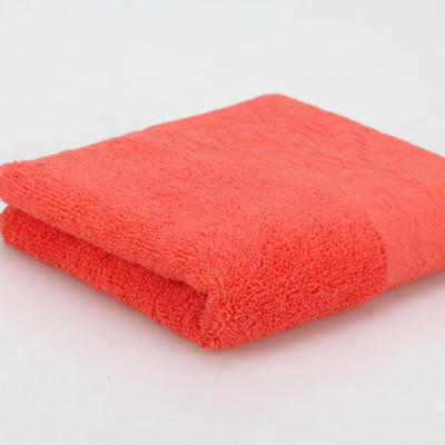 厂家直销外贸精梳棉A类120g素色提花毛巾 精美毛巾礼品17色