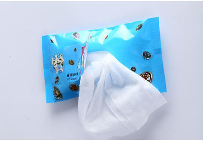 湿纸巾厂家直销 定做广告宣传湿巾 酒店湿纸巾 10片餐厅湿巾批发
