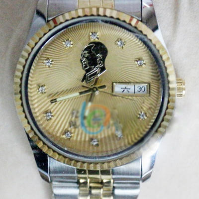 毛主席诞辰120周年纪念手表 机械表 钻表 公司高档商务礼品送老人