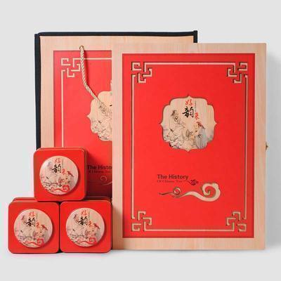 定制 茶叶礼盒包装空盒批发 通用专版定制 红茶铁观音方罐半斤