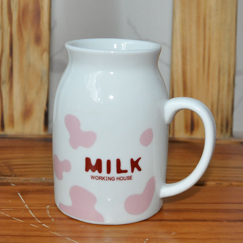 啵啵嘻经典创意陶瓷水杯早餐牛奶杯子促销礼品可定制LOGO