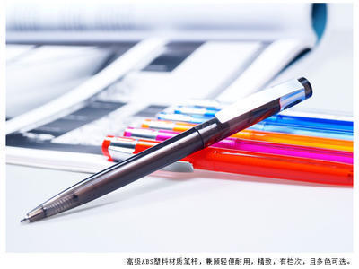 厂家直销透明圆珠笔 金属笔夹 展会礼品广告笔定制加印logo