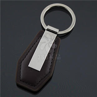 【超低价】金属男士皮具高档钥匙扣中间可加印 热销品订做