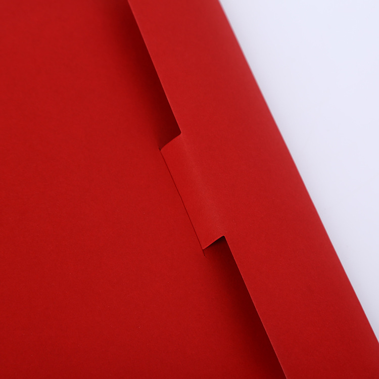 厂家定做 生产 红色 印刷 档案袋 文件袋 牛皮纸200G 档案袋