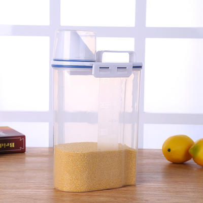 家用五谷杂粮小米桶 米桶塑料 储米器 塑料环保可计量密封米箱