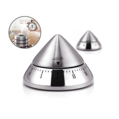 定制 金字塔厨房小闹钟 时尚个性定时器 不锈钢提醒器 加logo