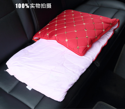 订制绗绣加厚抱枕被车用品空调被多功能两用抱枕被礼品赠送